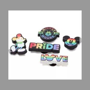 New Disney's Rainbow Celebration 5 Pack Crocs charms jibbitz